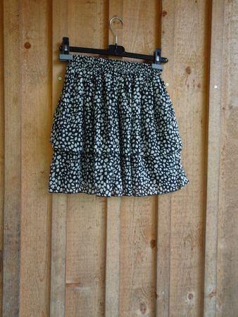 Sommer Jupe / Rock schwarz-weiss von Effeny Gr. M - 42592
