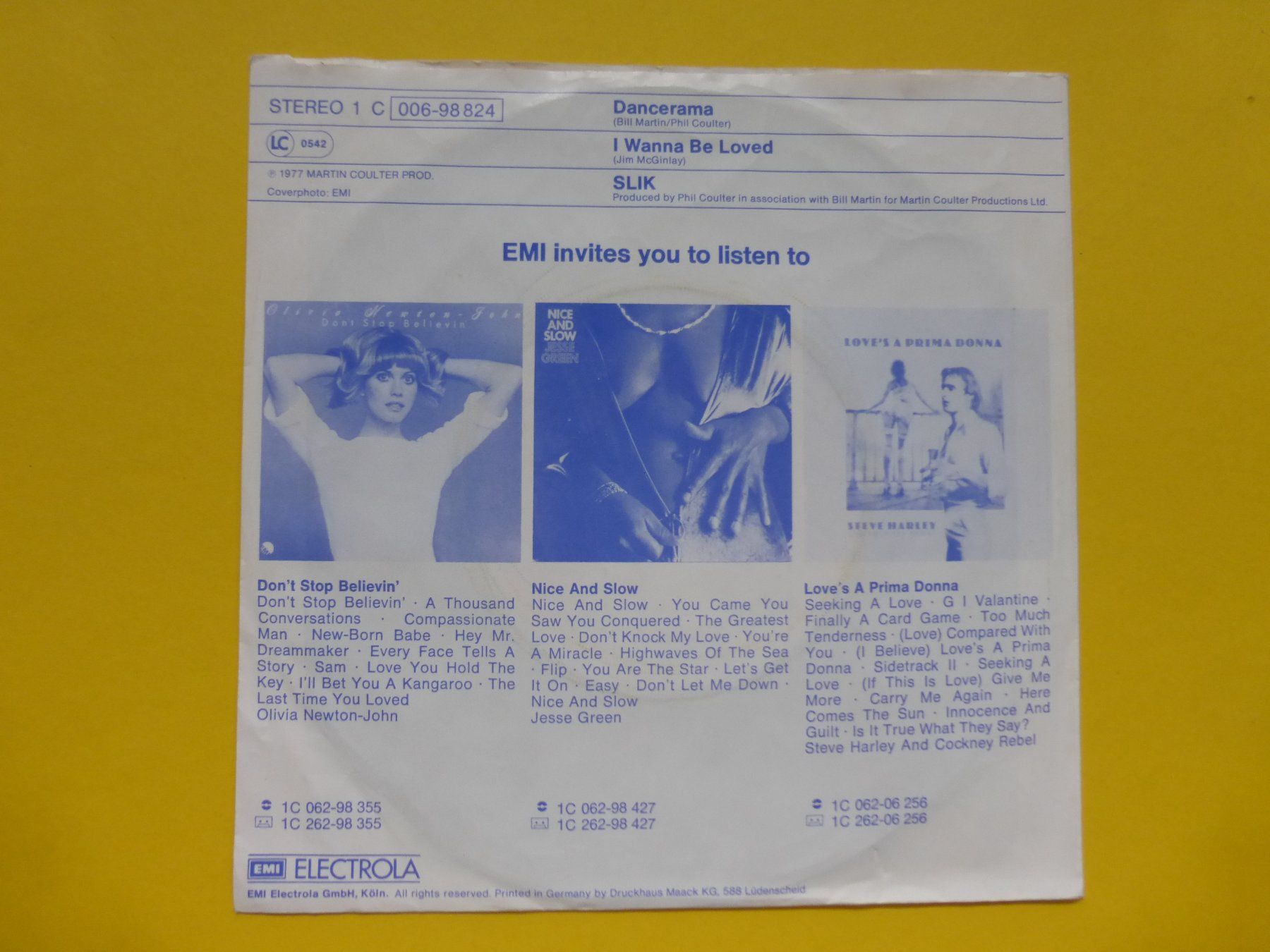Dischi in vinile: Slik – Dancerama – Usato da Zürich venduto da Swiss57 1