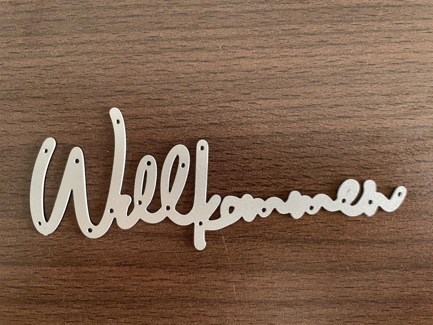 Pochoirs: WILLKOMMEN STANZSCHABLONE – Neuf avec emballage d'origine à Affoltern am Albis par scrapbooking 2