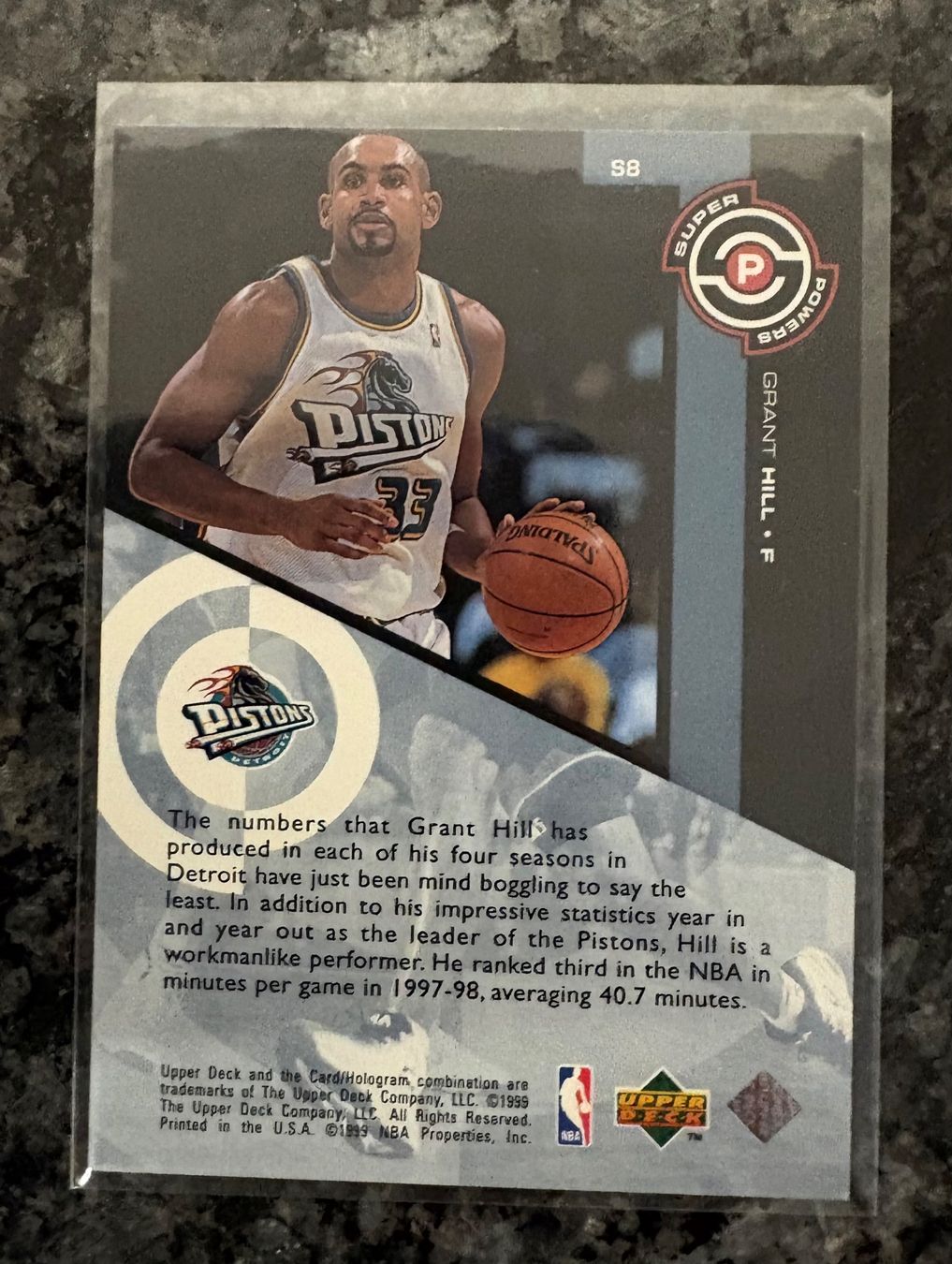 Nba Carte collezionabili: NBA Grant Hill Upper Deck Super Power Card – Nuovo (secondo la descrizione) da Muttenz venduto da joba23 1