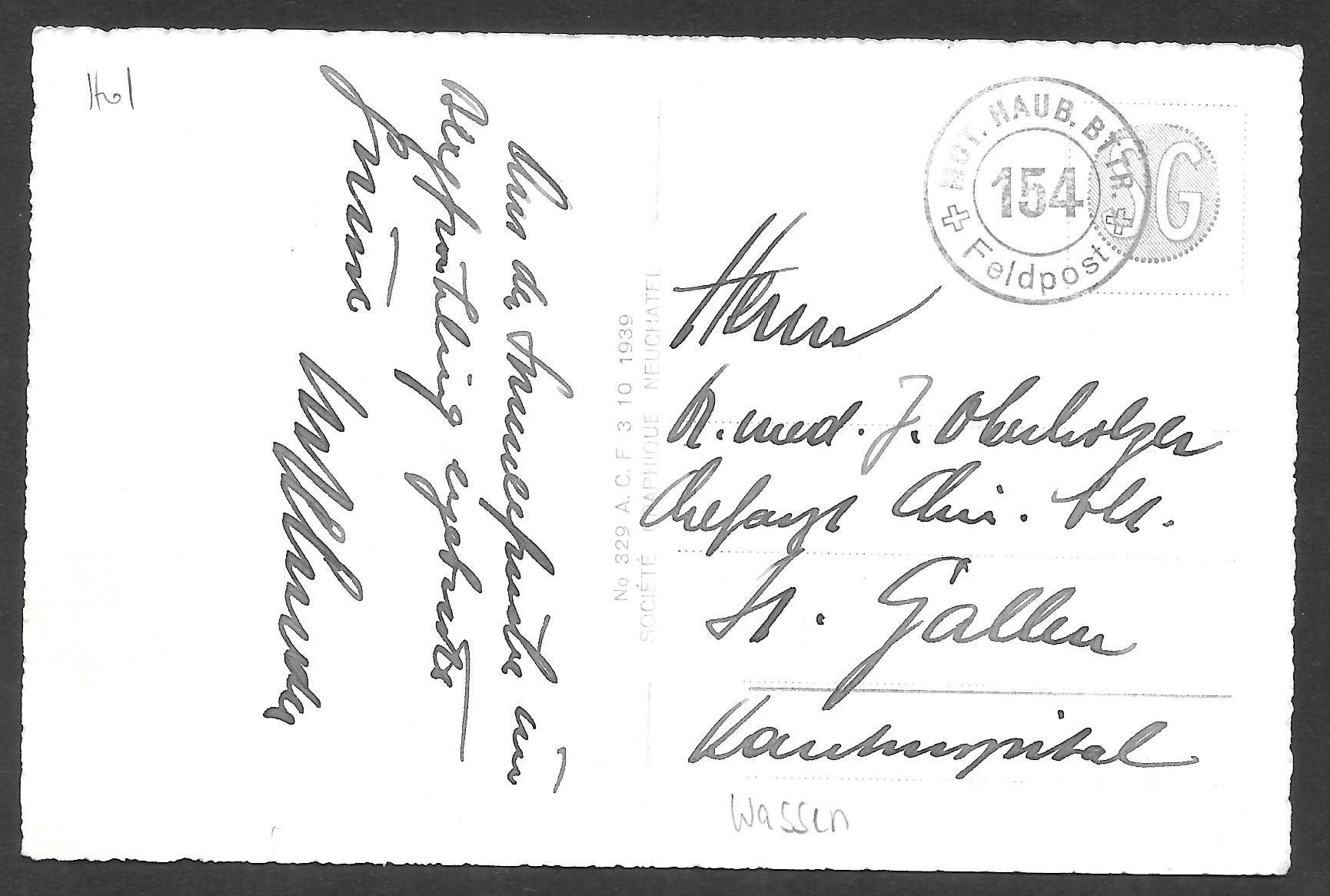 Ansichtskarten: Wassen Teilansicht Feldpoststempel – Gebraucht aus Olten von clotaldi 1