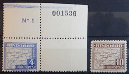 Andorra Kat. 56-57 * 1951 Kat. 45 Euro