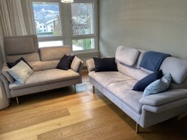 Kanapee Couch Sofa grau