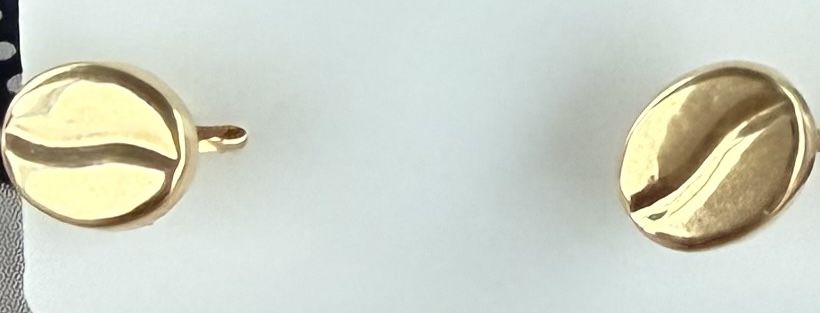 Gioielli per piercing: Goldstecker Kaffeebohne 18 Karat – Nuovo (secondo la descrizione) da Langendorf venduto da samboni