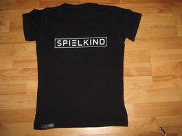 Spielkind Kinder T-Shirt schwarz, Grösse XXS