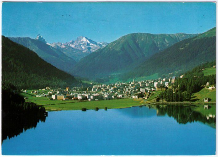 Cartoline postali: Davos - Tinzenhorn + Piz Michel – Usato da Binningen venduto da Mountainrider