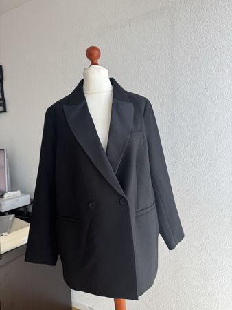 H&M Blazer schwarz Damen Grösse L oversized 