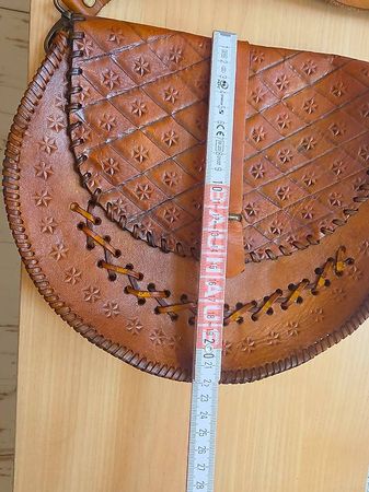 Echte Rindsleder Tasche Handmade