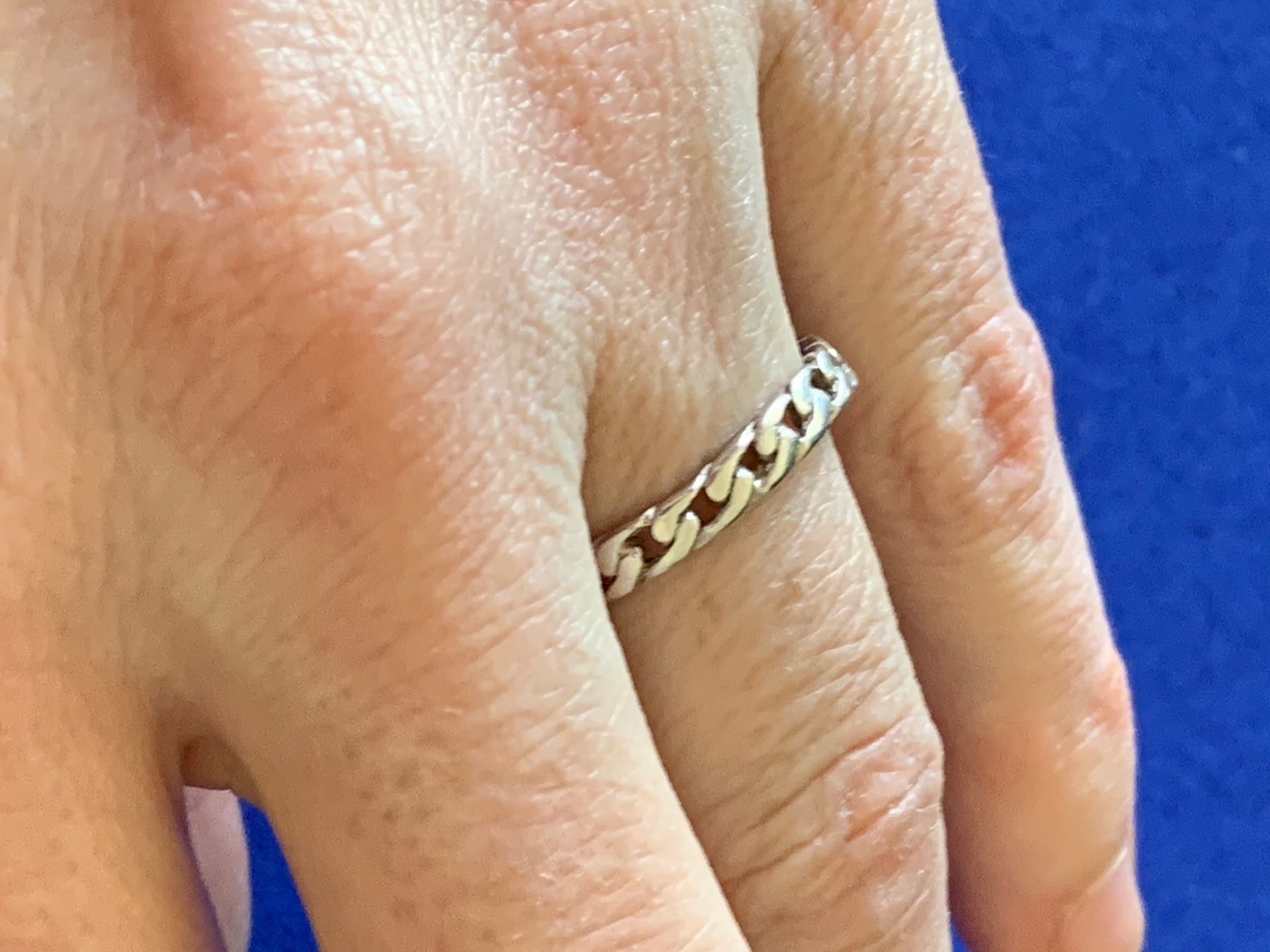Anelli: Panzerkettenring silber (58) – Usato da Laufen venduto da Bellebellezza 1