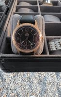 Marvin Automatik Uhr goldfarben schwarzes Lederband