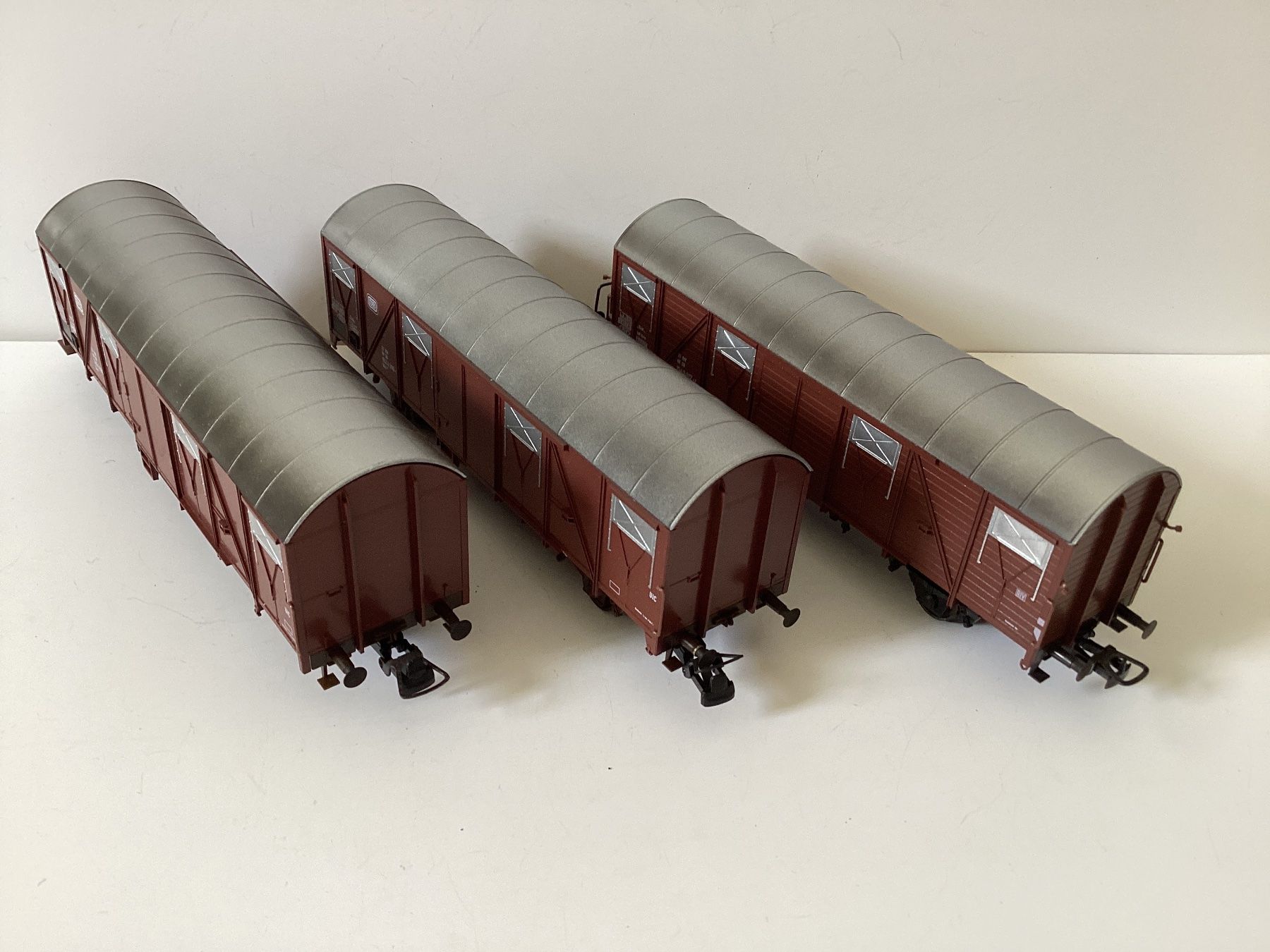 Kleinbahn Modellini di ferrovie: Klein Modellbahn Güterwagen DB 1:87 H0 – Usato da Effretikon venduto da simtek_de 2