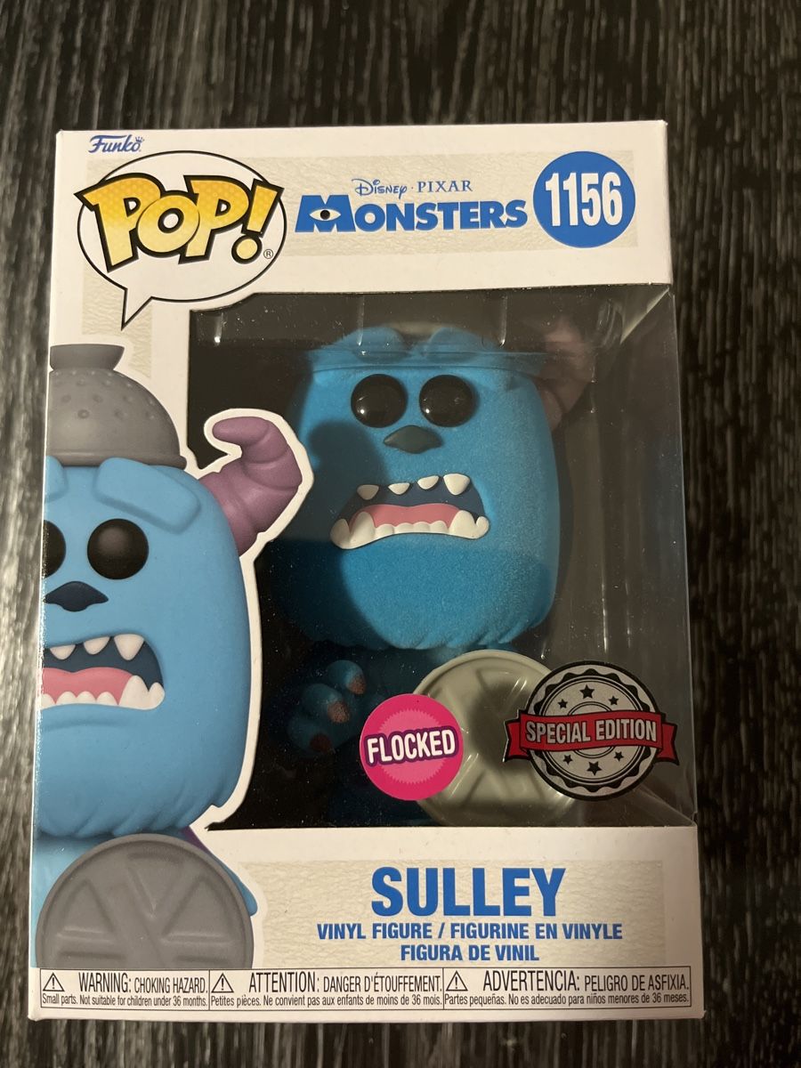 Funko Statuette: Funko pop Disney Monsters Pixar Sulley Flocked – Nuovo e nell'imballaggio originale da Yverdon-les-Bains venduto da vin_95zk