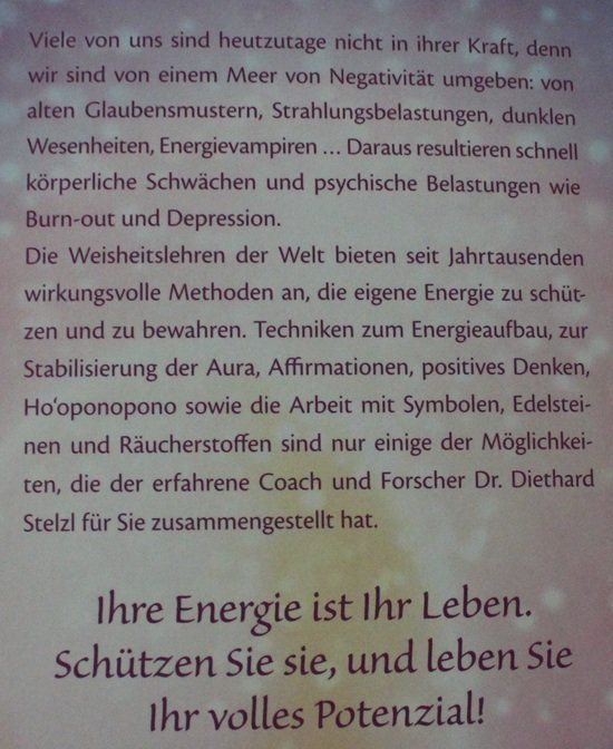 Bücher: Energetischer Schutz - Dr. Diethard Stelzl – Gebraucht aus Schlatt TG von annesbuecher 1