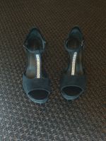 Elegante schwarze Stilettos / High Heel Sandaletten