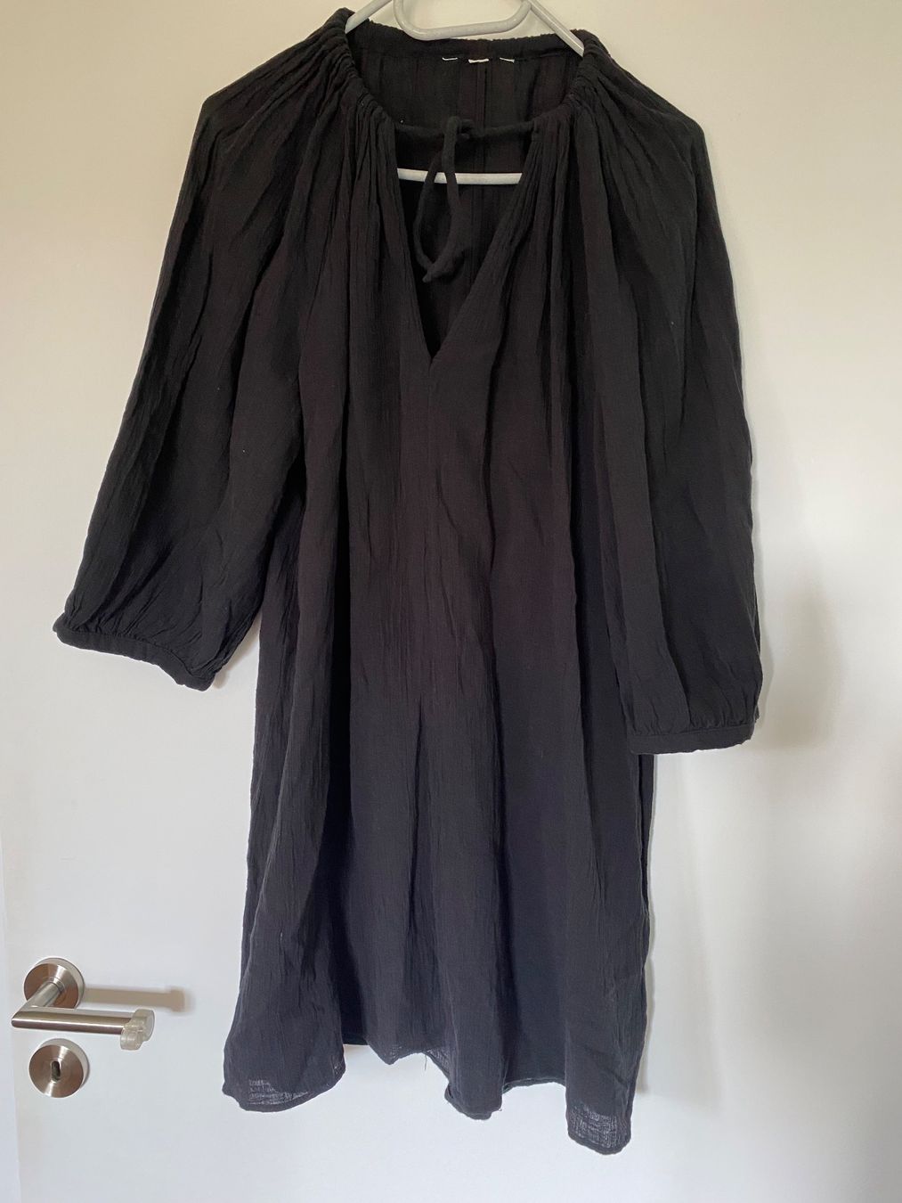 Tuniche: Schwarze Tunikabluse Baumwolle - Gr. XL – Usato da Besazio venduto da lionheart63 2