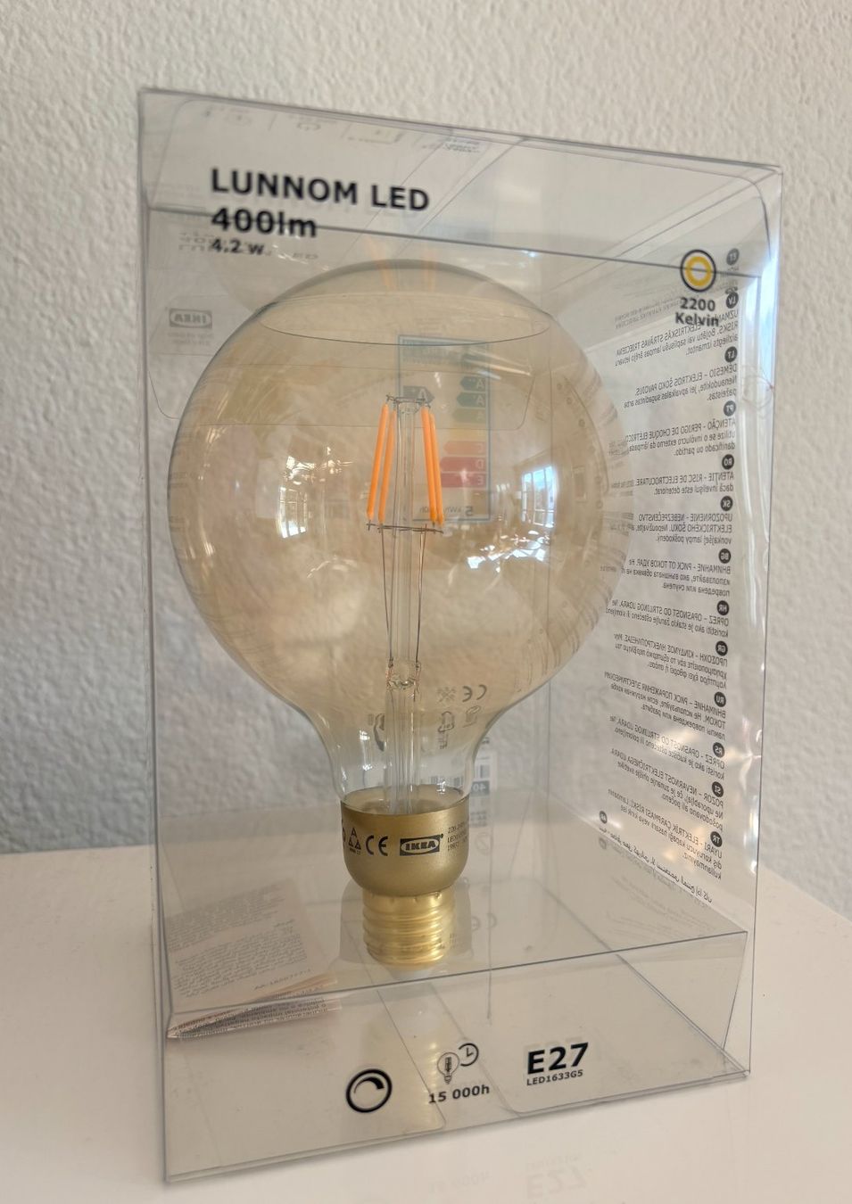 Ikea Lampade: IKEA LOMNOM LED 400LM - E27 – Nuovo e nell'imballaggio originale da Zürich venduto da tas_n767