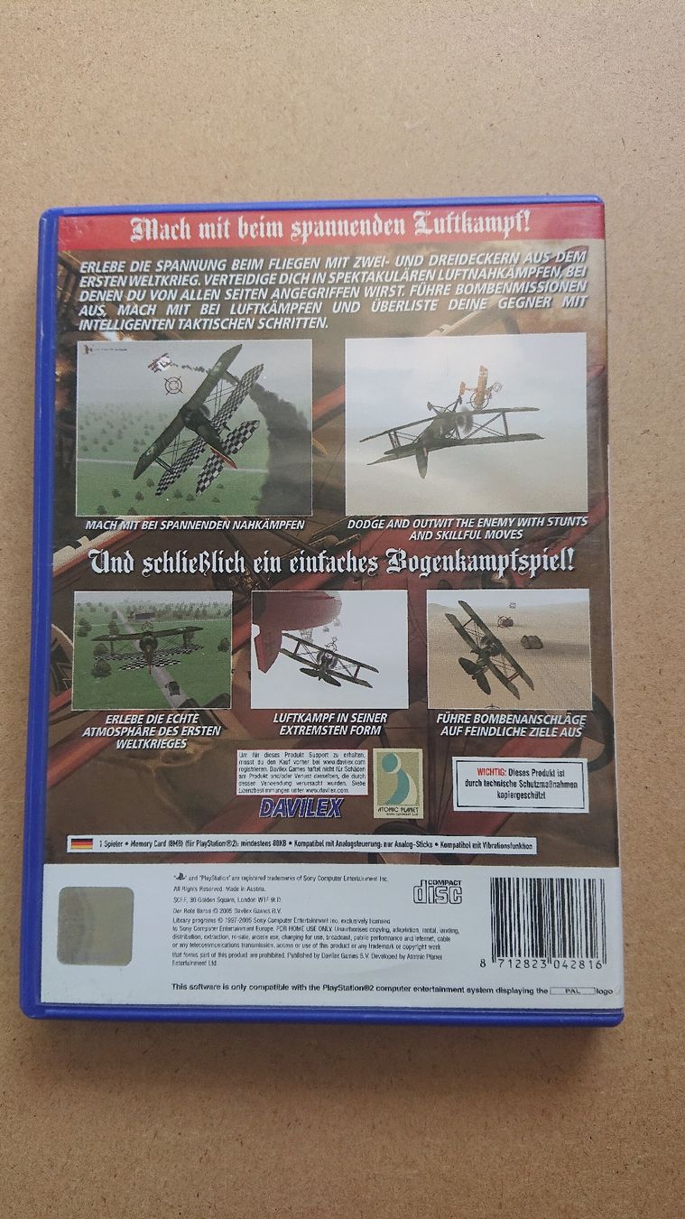 Giochi: Der Rote Baron PlayStation 2  – Usato da Chur venduto da FreakofRarity 1