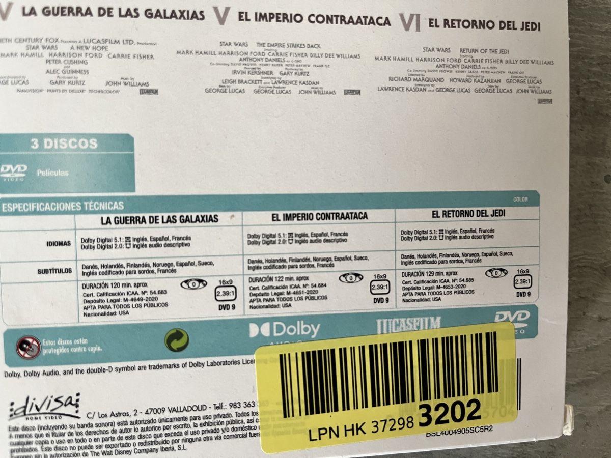 Tutti i DVDs: Star Wars 4-6 – Nuovo (secondo la descrizione) da Solduno venduto da NakiBijoux 4