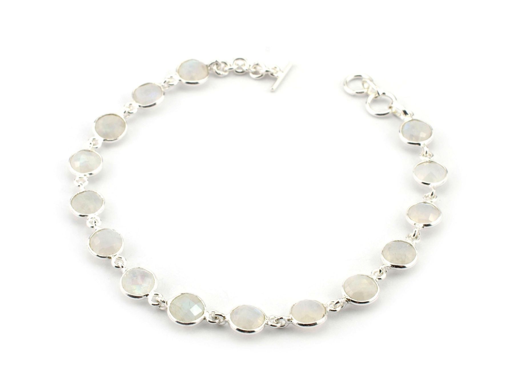 Armbänder & -reifen: Armband Silber & Mondstein (AB62.MO) – Neu und originalverpackt aus Effretikon von Joiarte