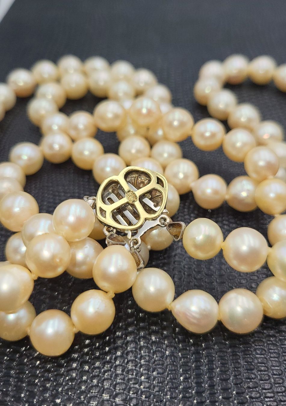 Catenine: Gold 585 Perlen Kette Mit Gold Verschluss – Usato da Wald ZH venduto da Dasilver 2