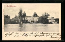 AK Gottlieben, Ortspartie am Wasser