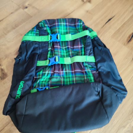 Burton Rucksack schwarz-gruen kariert NEU
