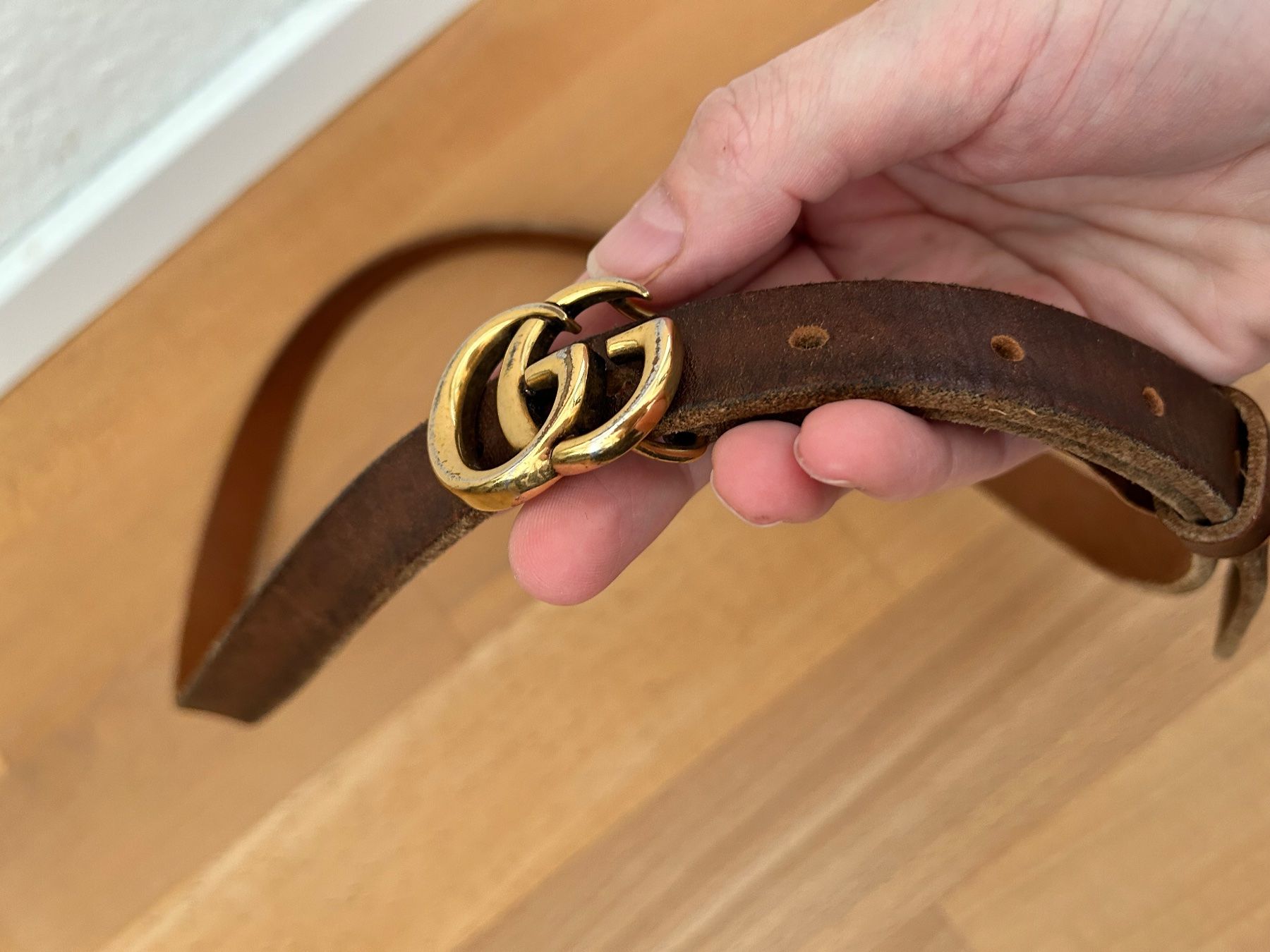 Gucci Cinture: Gucci Ledergürtel GG Marmont – Usato da Zürich venduto da predisha 2