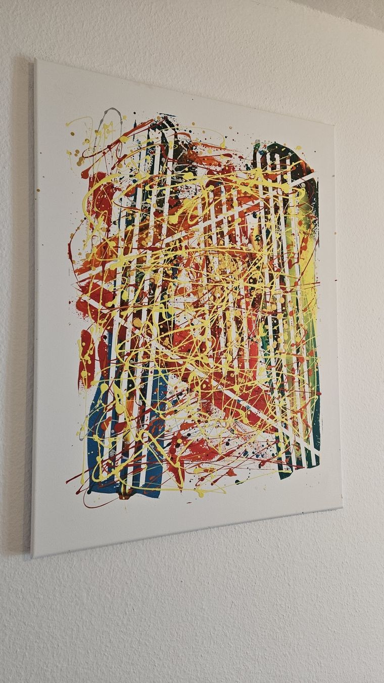 Gemälde: Tableau abstrait unique, parfait pour décorer votre intérieu – Neu (gemäss Beschreibung) aus Le Locle von fab_c9hh 2