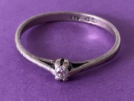 Silberring zart chaton (59)