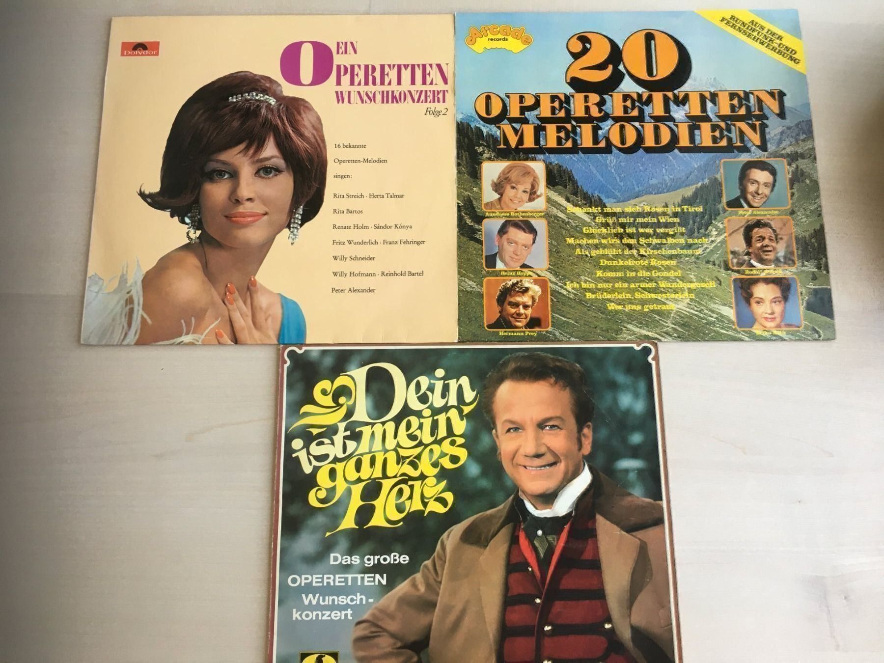 Dischi in vinile: Operetten-Melodien 3 Langspielplatten – Usato da Uetendorf venduto da Florabella01