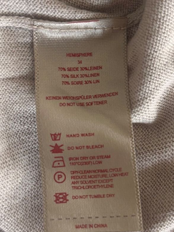 Pulls & Sweat-shirts: Feiner Pullover HEMISPHERE Seide Leinen sandfarbig – D'occasion à Affoltern am Albis par b-arte 2