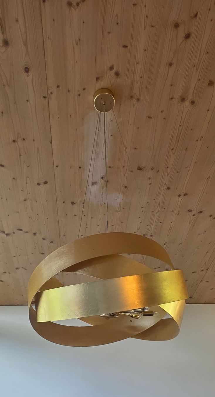 Lampadari & plafoniere: Marchetti hängeleuchte goldfarben, moderne Design-Lampe. – Nuovo (secondo la descrizione) da Schachen b. Reute venduto da Judyniki 1