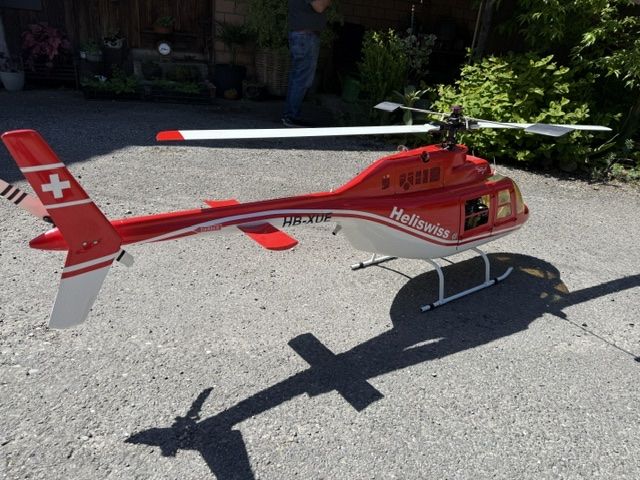 Vario Helicopter Modellismo RC: JET RANGER HELISWISS 1800mm – Usato da Sempach venduto da Wewa1