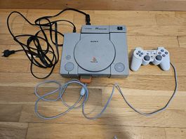 PlayStation 1 SCPH-7502 PAL + manette + TOPKING Movie Card