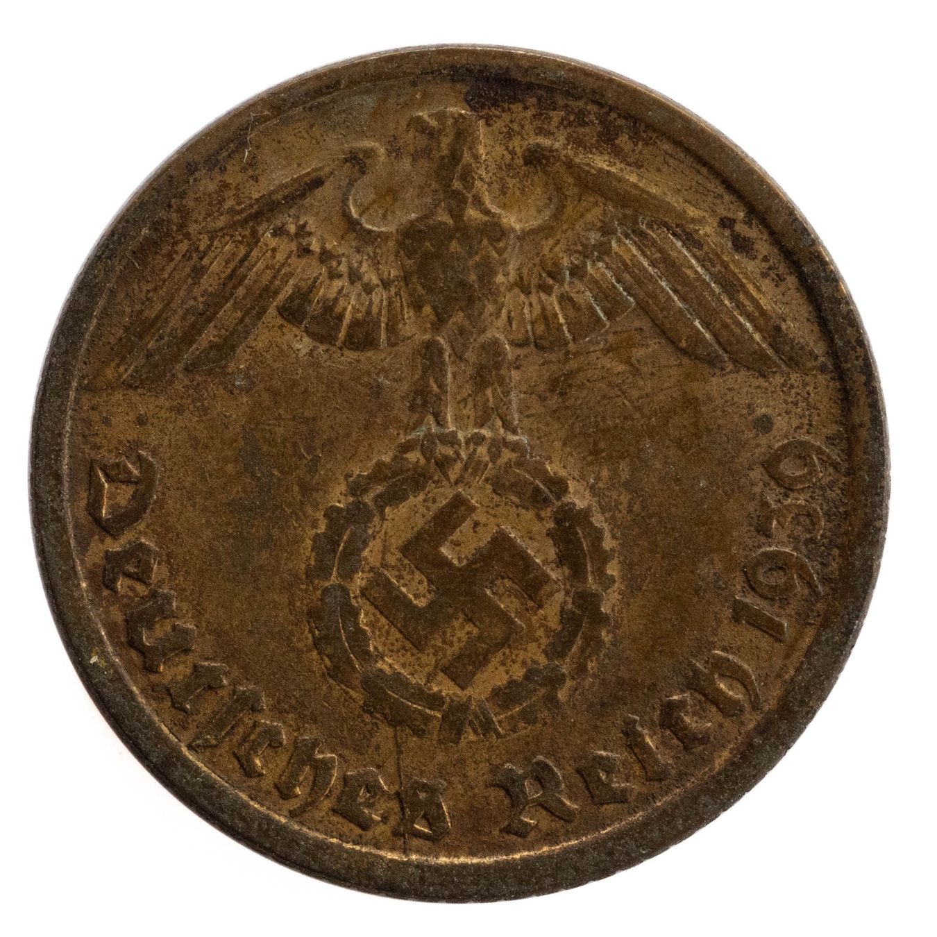 Tutti le monete: Deutschland - 10 Reichspfennig - 1939 - D – Usato da Rotkreuz venduto da num_6343 1