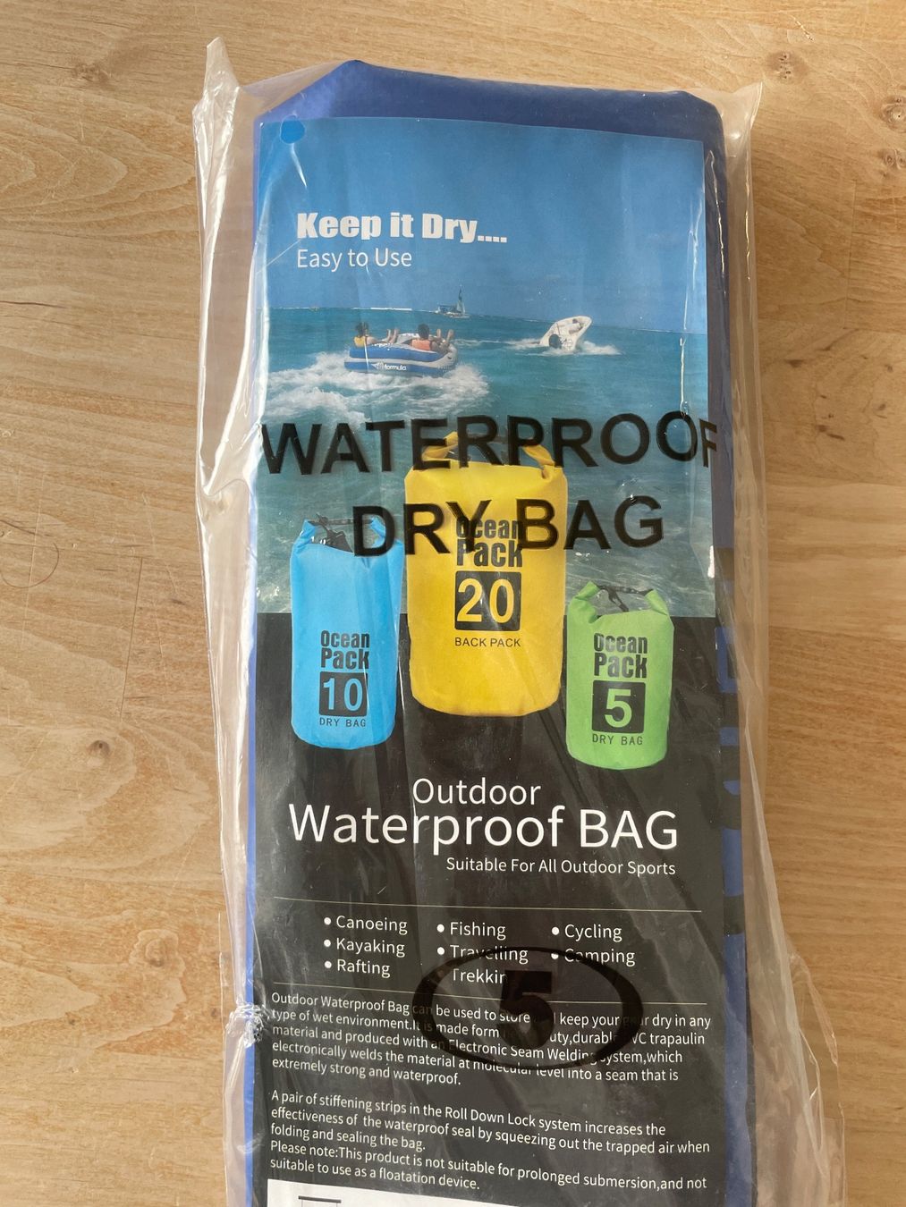 Taschen: Wassersack „Ocean Pack“ 5 Liter – Neu (gemäss Beschreibung) aus Sursee von Schriftgestalter 1