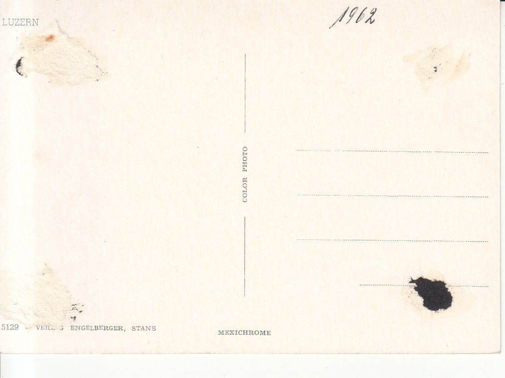 Cartoline postali: Luzern 1962 – Usato da Bürglen TG venduto da StampGraf 1