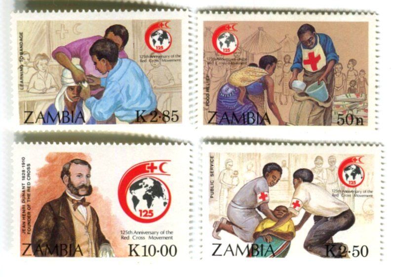Tutti i francobolli: Briefmarke "Rotes Kreuz". Sambia – Nuovo e nell'imballaggio originale da Basel venduto da Butsch5