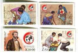 Briefmarke "Rotes Kreuz". Sambia