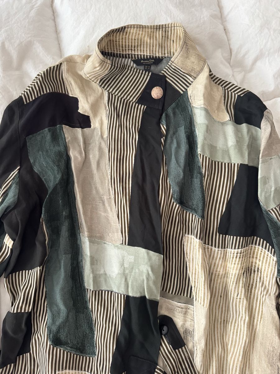 Massimo Dutti Camicette: Massimo dutti viscose chemise unique patchwork été 💚 – Difettoso da Genève venduto da lejardindesvetements 1