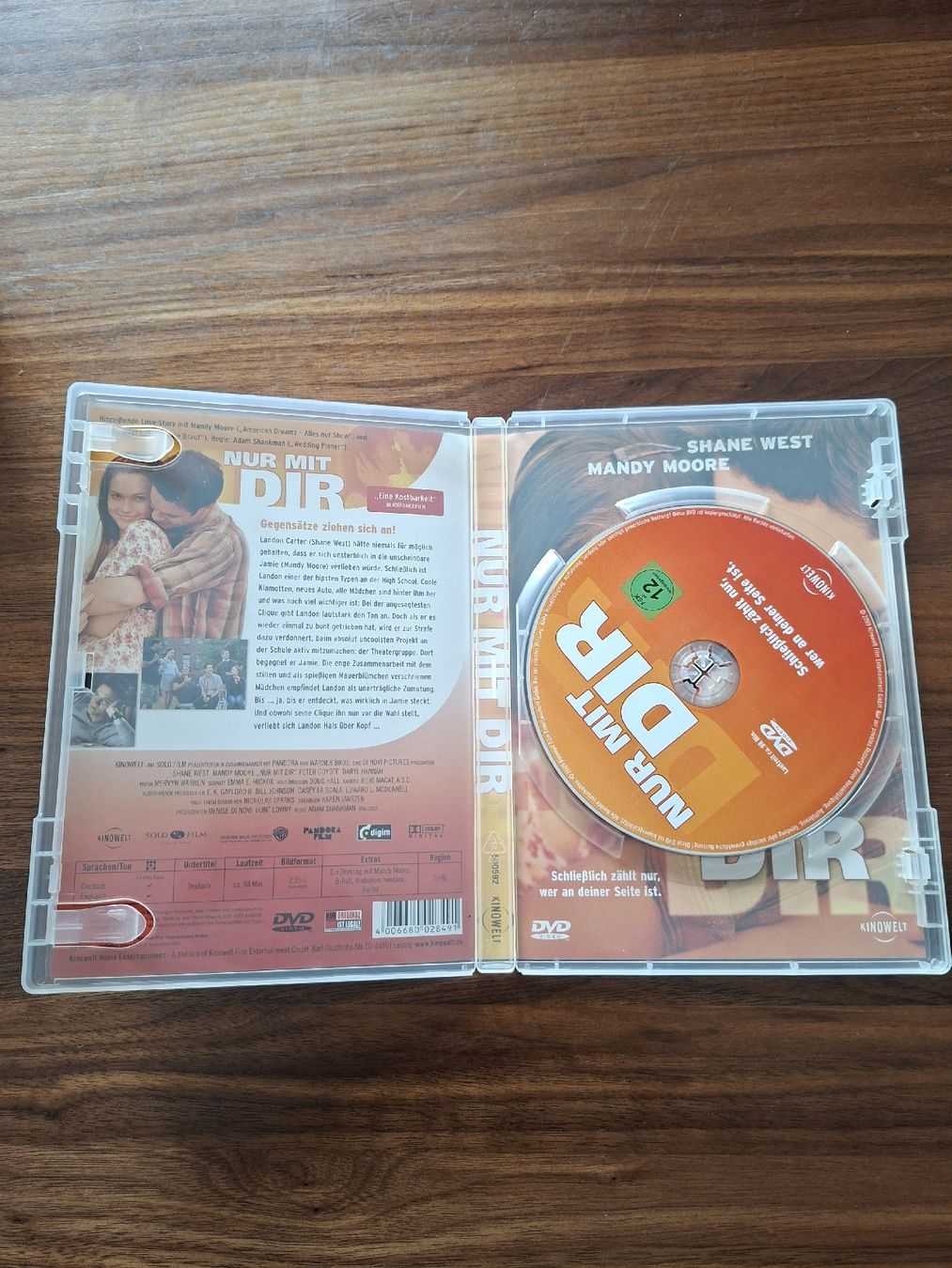 Tutti i DVDs: Nur mit Dir DVD Mandy Moore Shane West Romanze  – Usato da Netstal venduto da sven24928 1