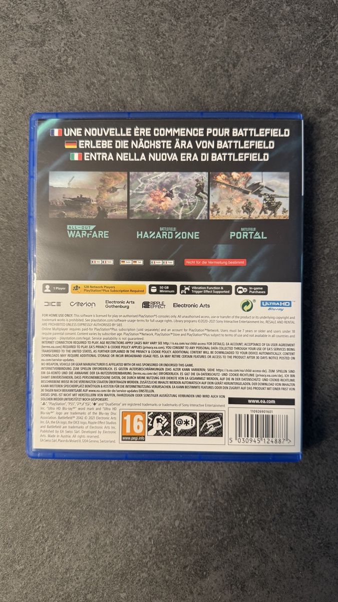 Sony Giochi: Battlefield 2042 PS5 – Usato da Dübendorf venduto da lilmissprincess 1