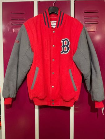 VINTAGE BOSTON RED SOX MAJESTIC COLLEGE JACKET SZ: M