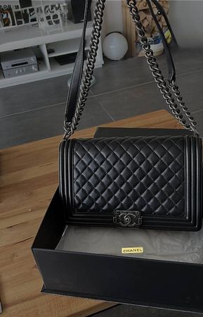 Chanel Tasche - Boy Medium Silver HW