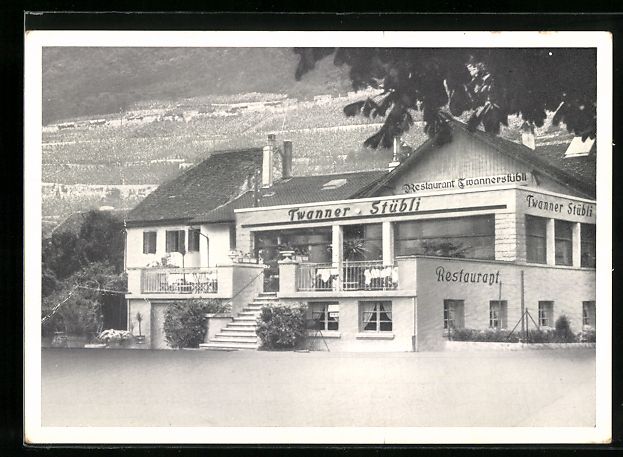 Cartoline postali: AK Twann, Restaurant Twannerstübli – Usato da Berlin venduto da bartko-reher