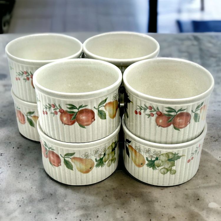 lot de 8 ramequins blancs ø92 x h47 mm. 20cl