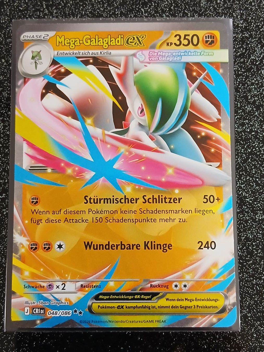 Pokémon Carte collezionabili: Wachsendes Chaos / Mega-Galagladi ex 048/086 DE – Nuovo (secondo la descrizione) da Zug venduto da Vorphalak
