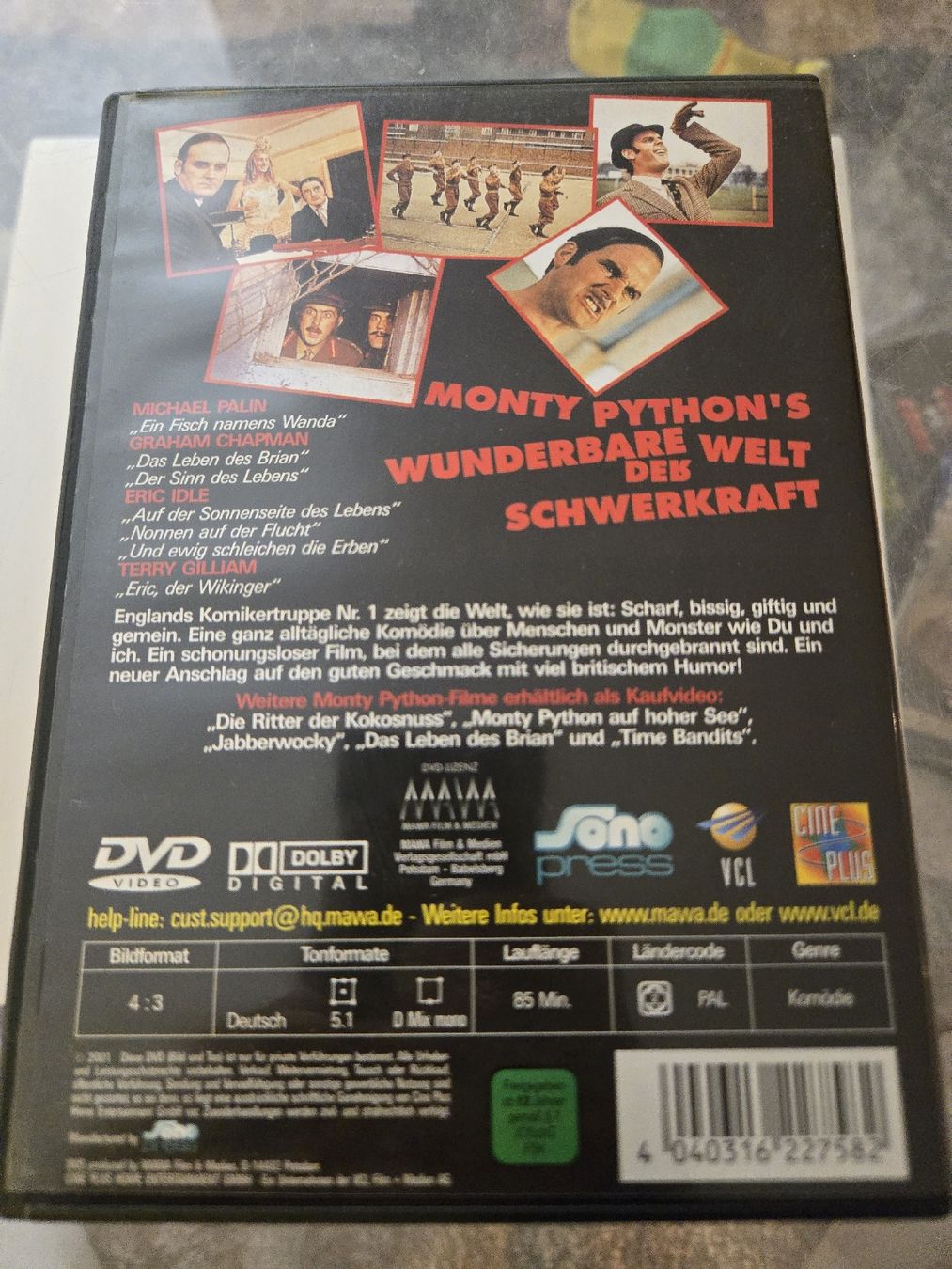 Tutti i DVDs: Monthy Python's Wunderbare Welt der Schwerkraft DVD – Usato da Bussigny venduto da Kfdlt 1