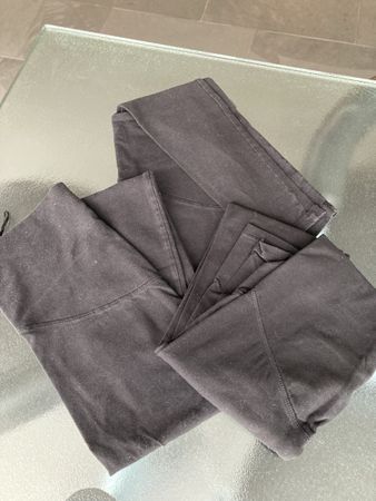 Schwarze Schwangerschaftleggings, Gr. S, schwarz, 3 Stück
