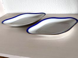 2 antike Porzellanschälchen mit Goldrand, made in FRANCE